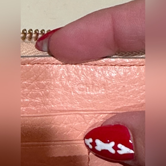 Chloe Light Pink Long Zippy Bow Wallet - Picture 11 of 13